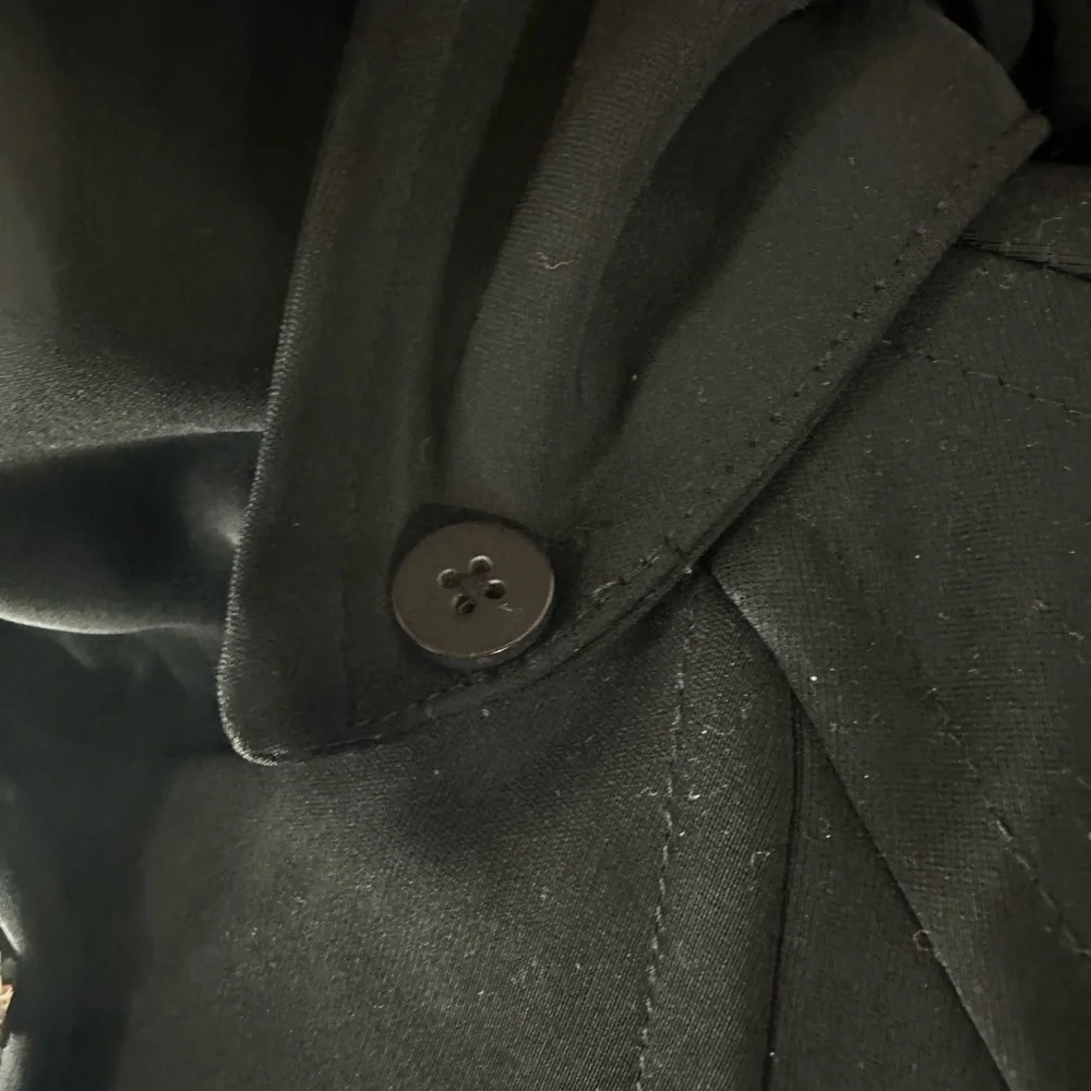 London Fog Hooded Rain Black Coat Toggle Button Removable Hood Size Petite Small